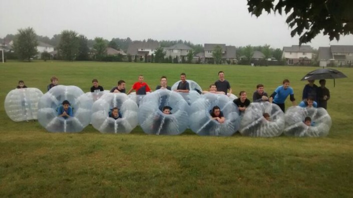 Bubble Soccer Birthday Party Team